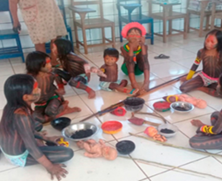 Barreirão resgata tradição indígena com produção e brincadeira de